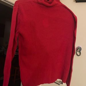 Red women’s turtleneck